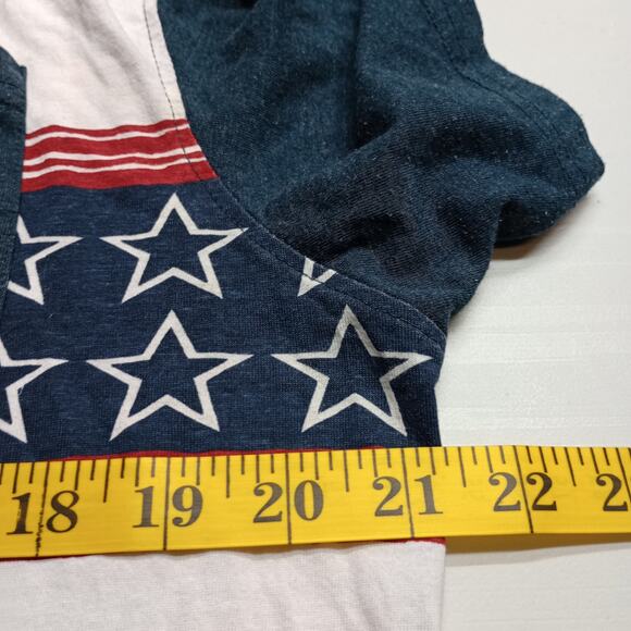 Retrofit Men’s Cotton Star Stripe Patriotic Graphic Tee - Picture 4 of 7